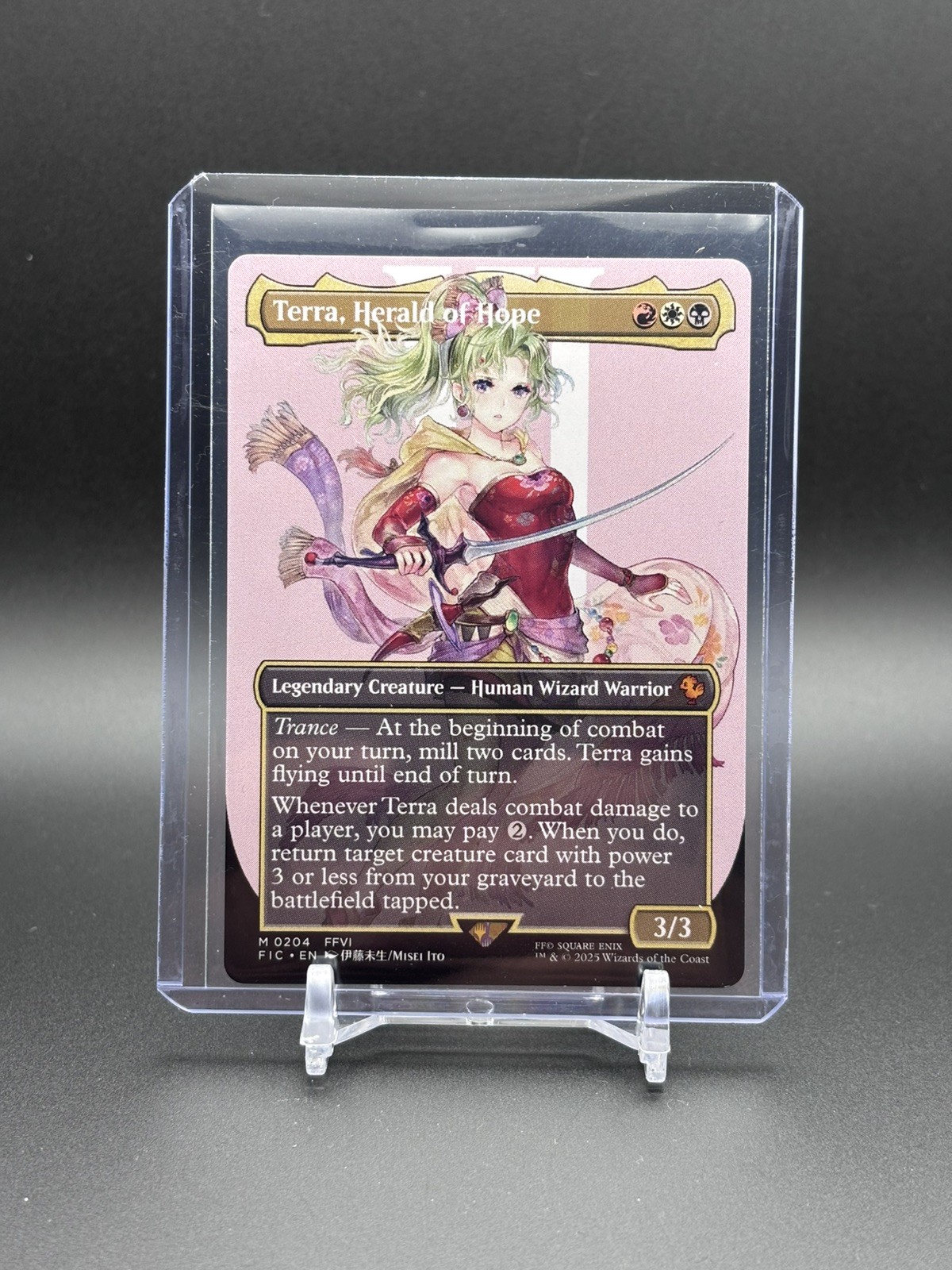 Terra, Herald of Hope (Borderless) 204 Commander: FINAL FANTASY MTG Non-Foil