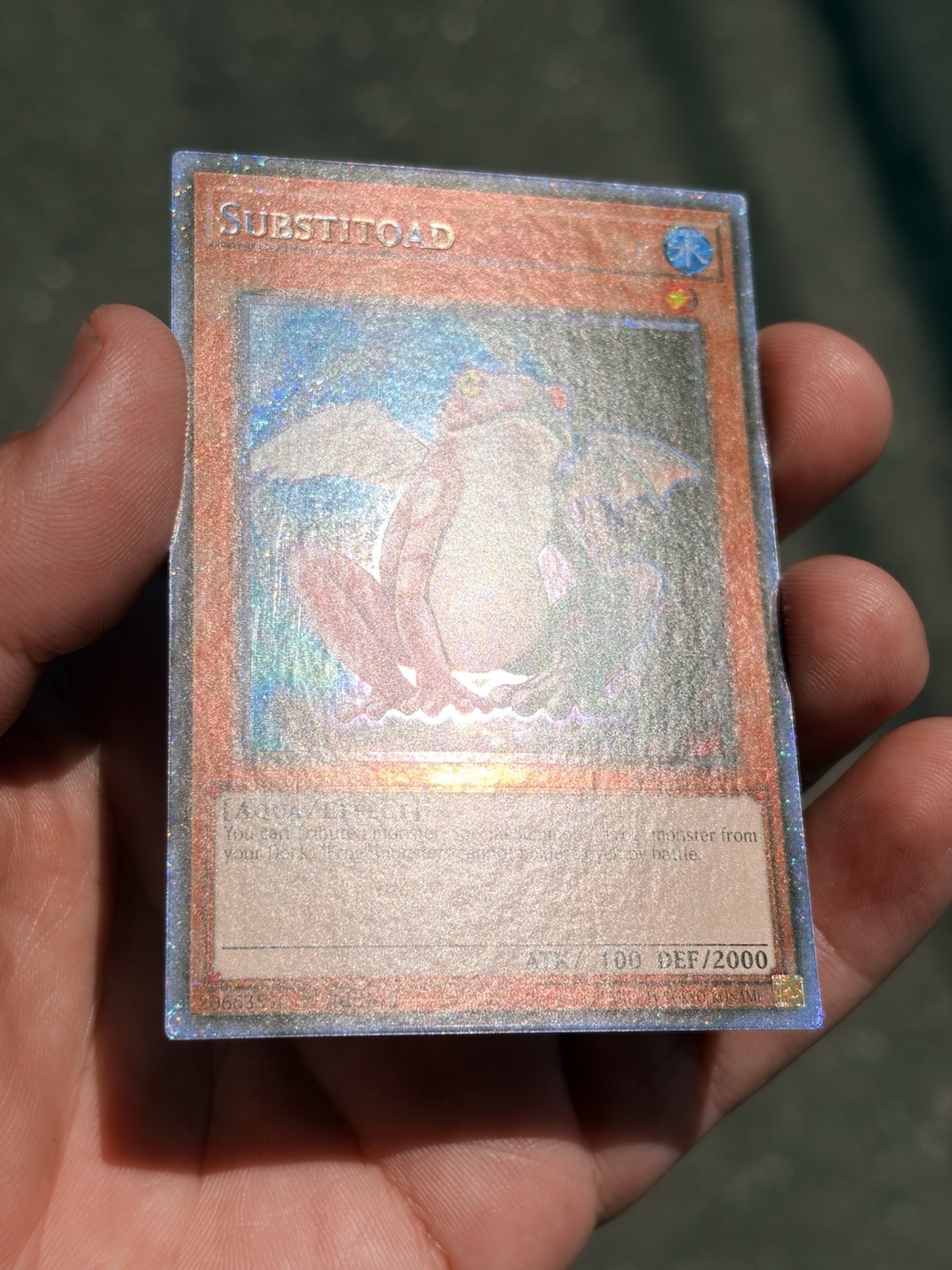 Substitoad NM 1st Edition Quarter century Bonanza Platinum Secret Rare EN197 TCG