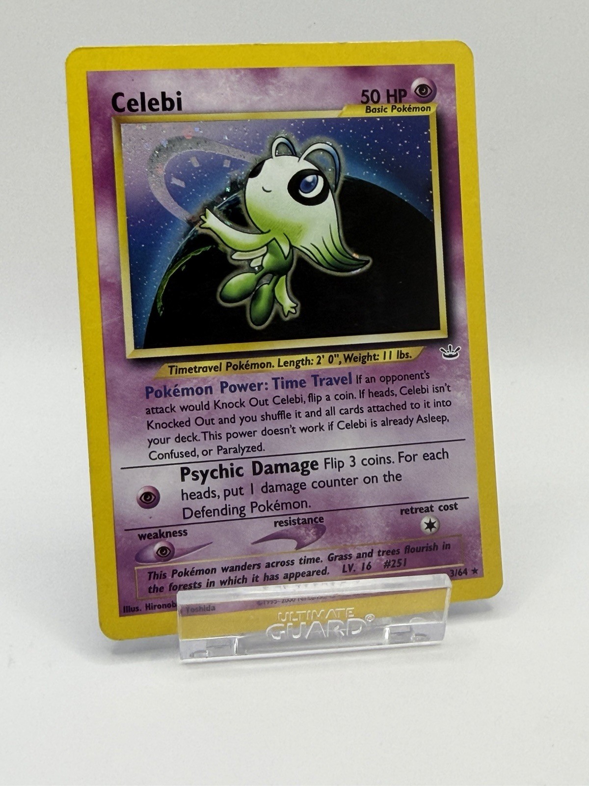 Pokemon TCG Celebi Neo Revelation 03/64 Unlimited Holo Hironobu Yoshida