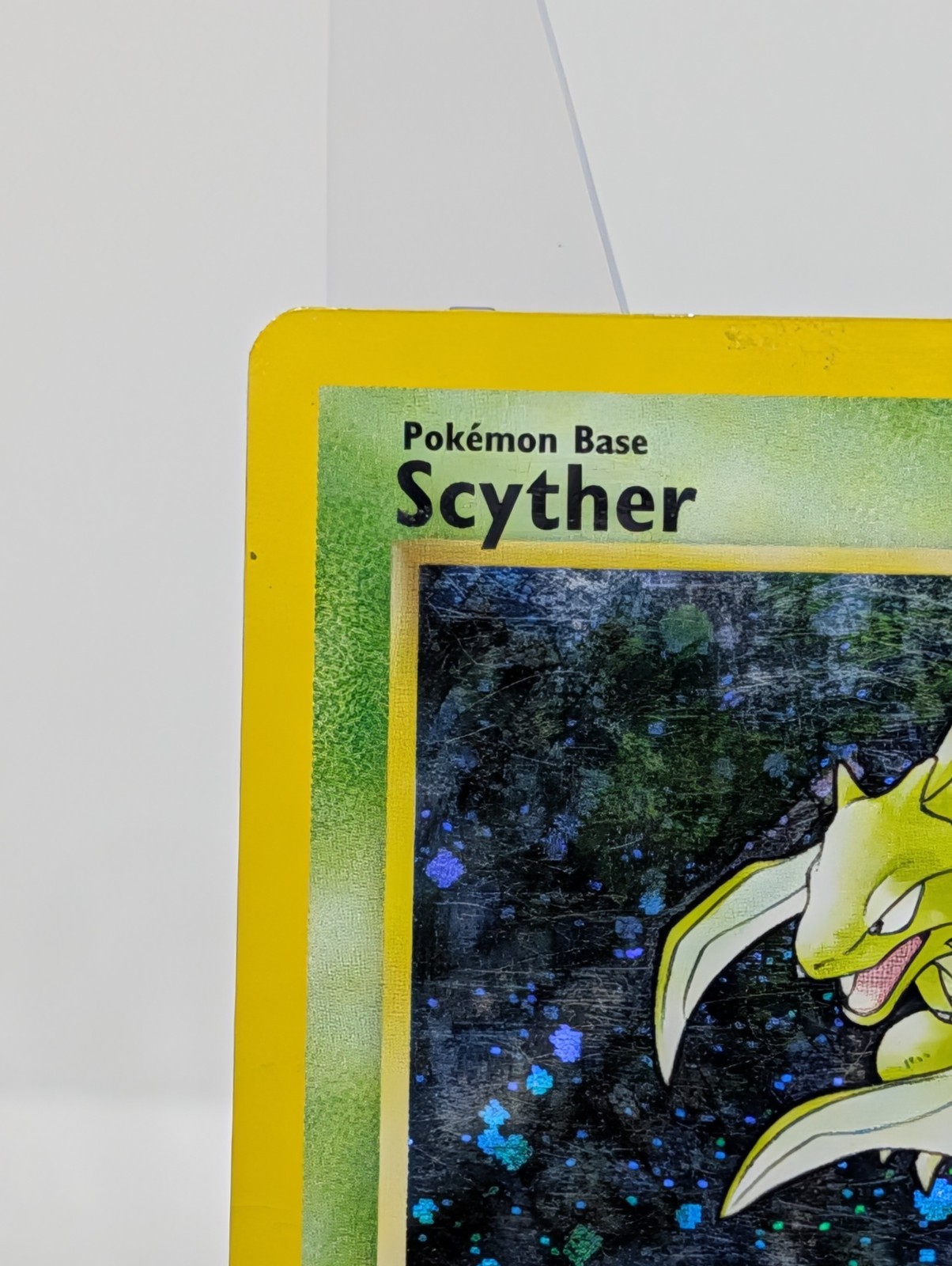 Pokémon TCG Scyther Jungle 10/64 Unlimited Holo Rare MP (Damaged) SWIRL 🌀