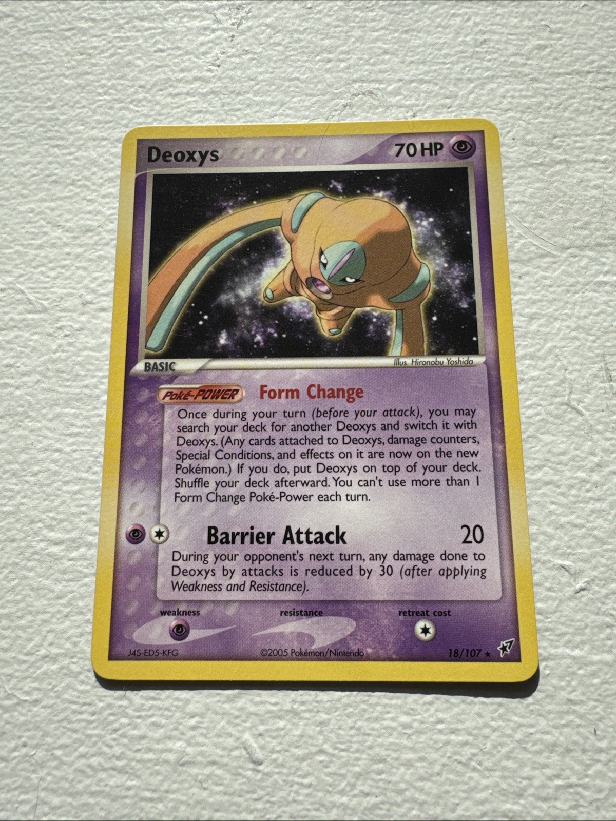 Pokemon vintage Deoxys 18/107 (NM) – EX Deoxys – Non-Holo