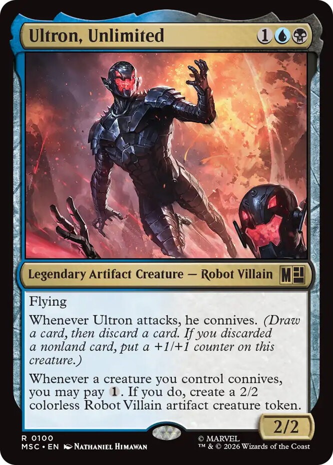 MTG Ultron, Unlimited – Surge Foil, NM-Mint, English Commander: Marvel Super Her