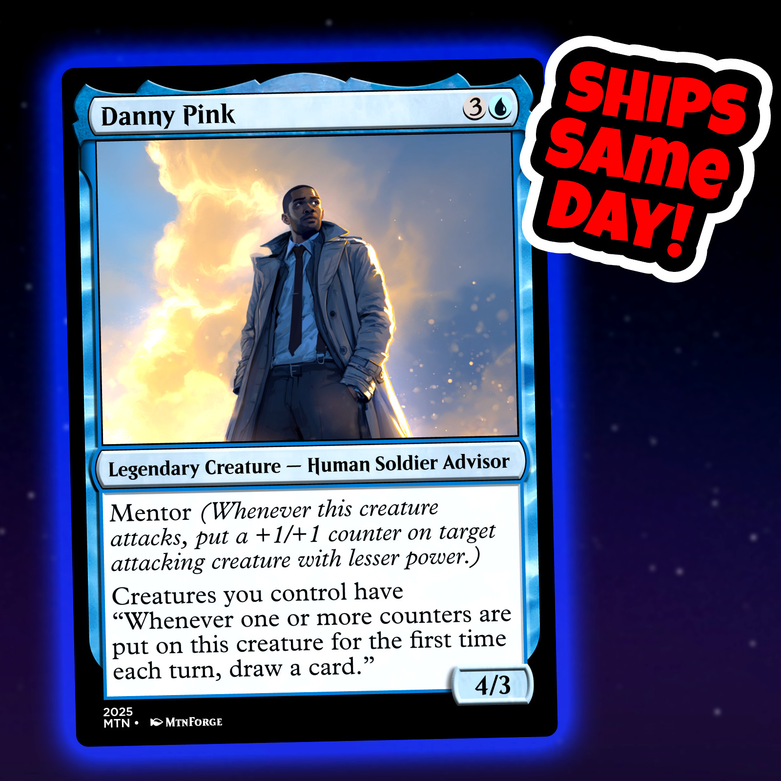 Danny Pink – Custom Art Magic: The Gathering Playtest Card – Commander EDH