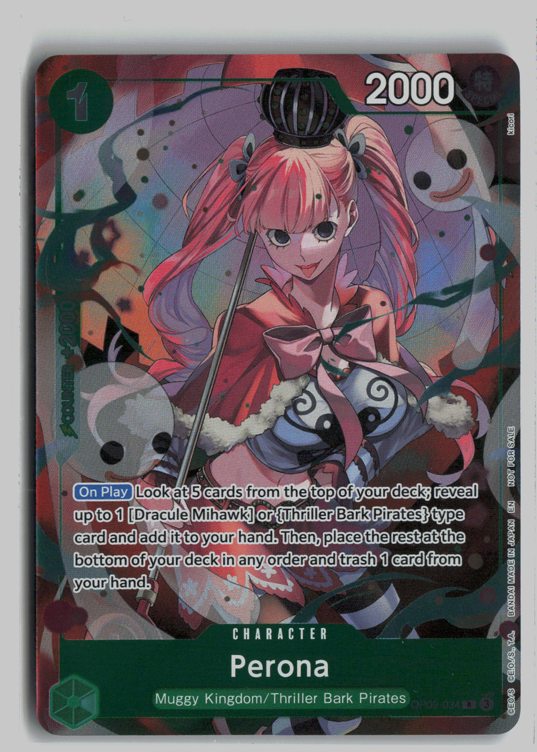 PERONA – One Piece OP09-034 – Rare R – Extra Booster: Heroines EB03
