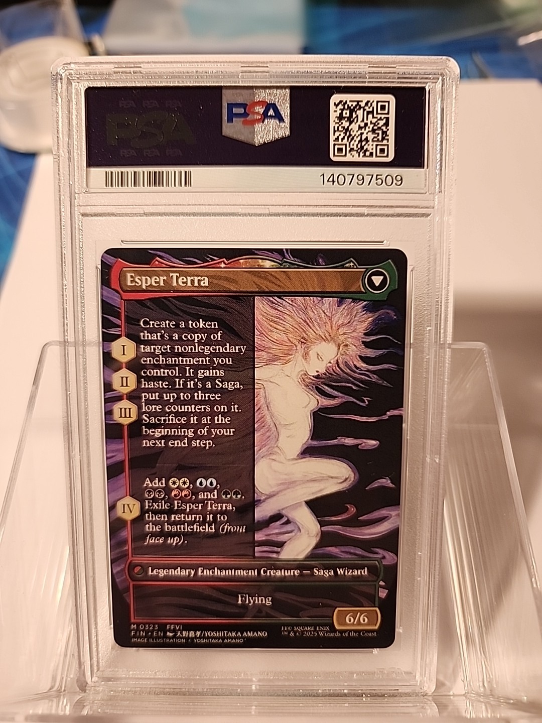 PSA 10 TERRA ARTIST BORDERLESS REG 2025 MAGIC THE GATHERING FINAL FANTASY #0323