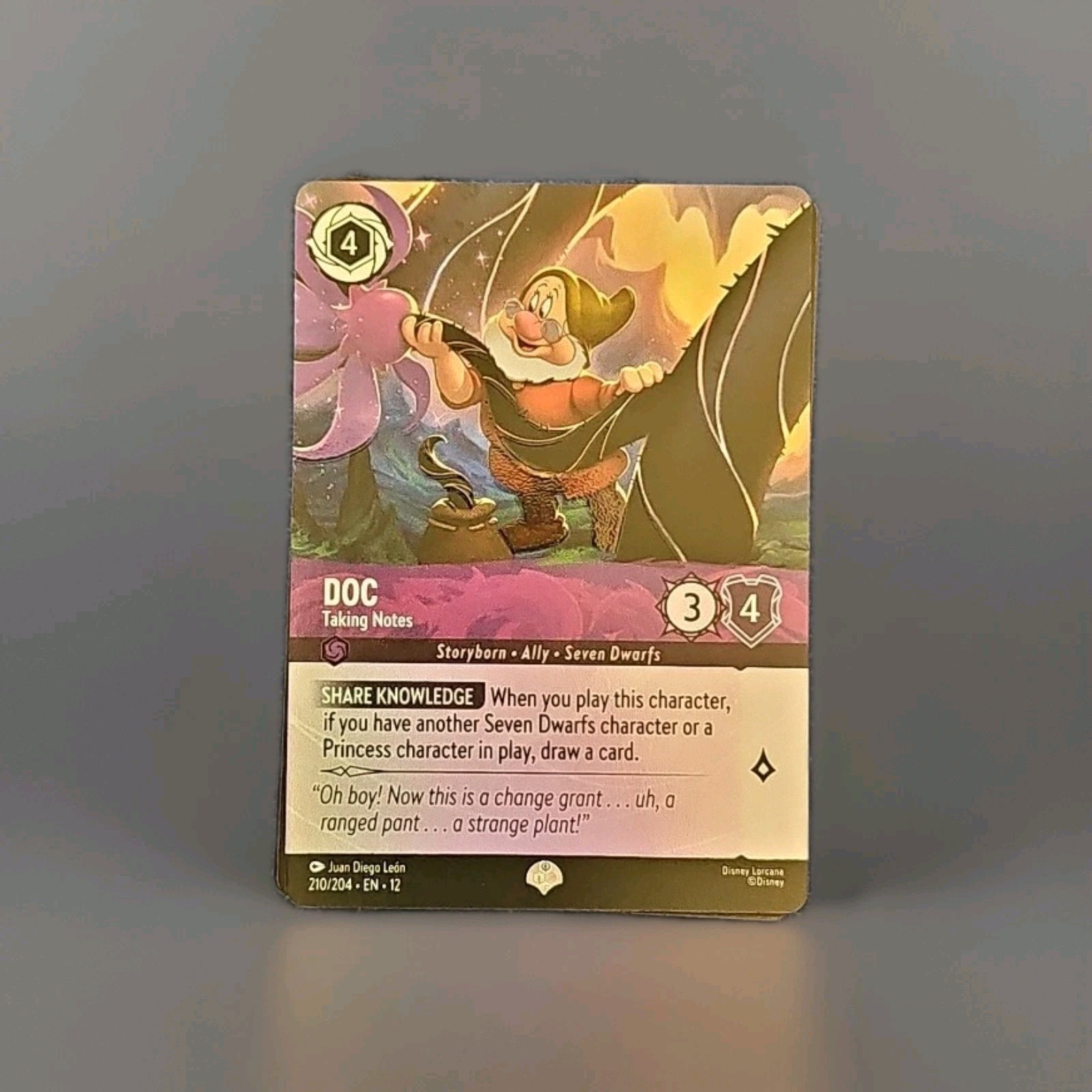 Doc – Taking Notes (Epic) 210/204 Wilds Unknown Holo