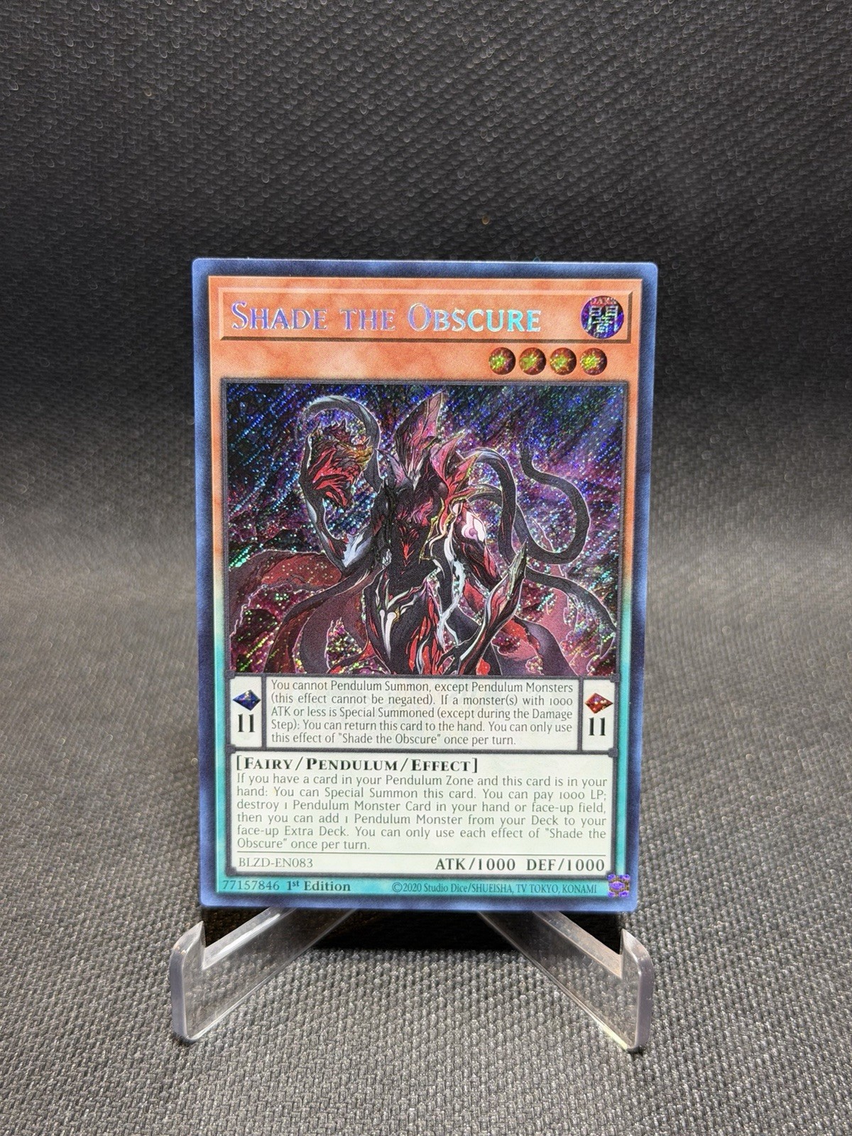 Shade the Obscure BLZD-EN083 Blazing Dominion 1st Edition
