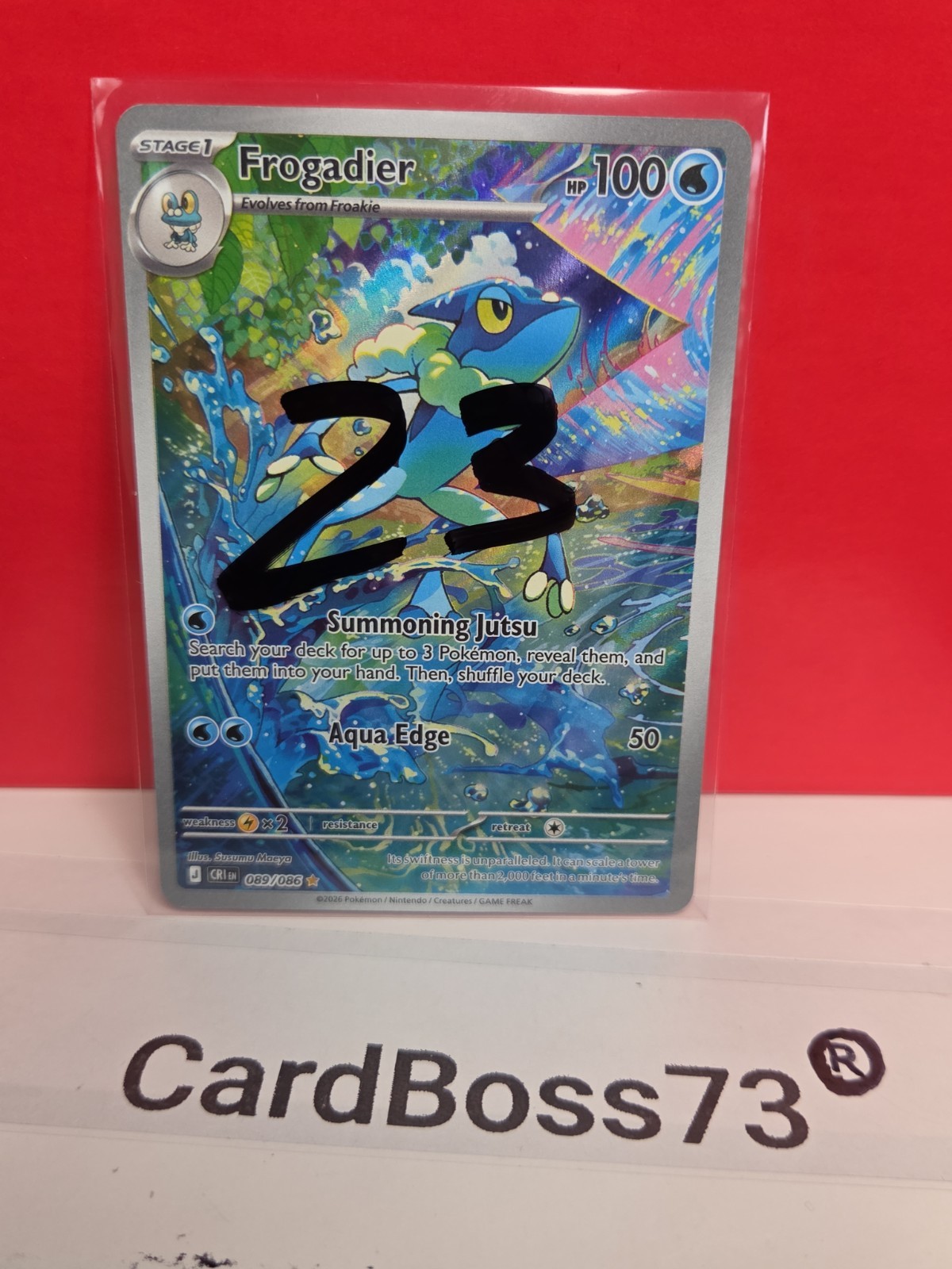 🔥 Frogadier 089/086 Me04: Chaos Rising Holo