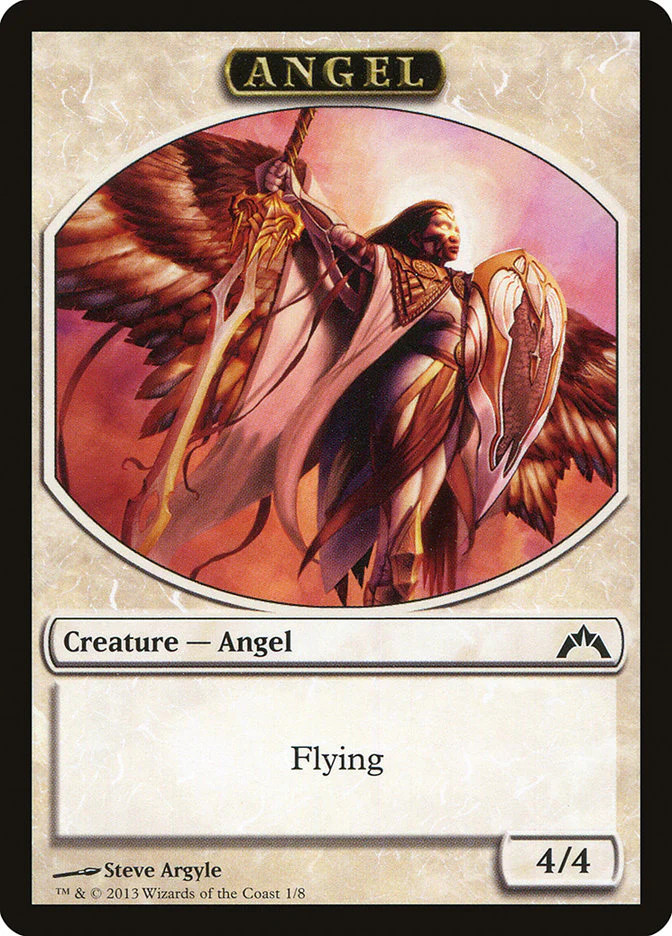 MTG Angel Token [Gatecrash Tokens] Lightly Played Magic