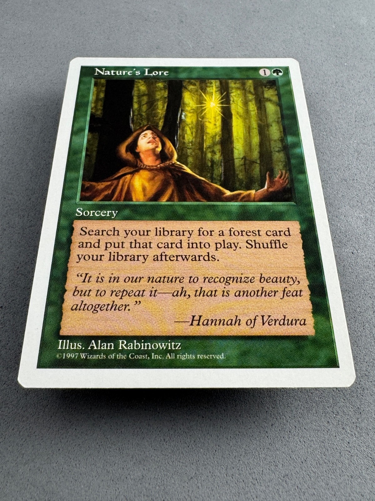 Nature’s Lore MtG 5th Edition—Unplayed Mint/Near Mint—Vintage Magic