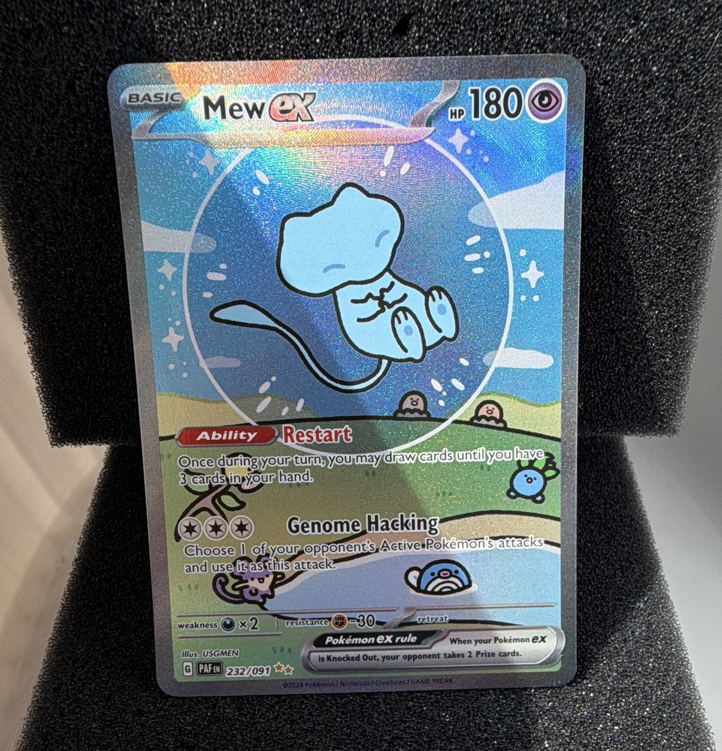 The Pokémon Company Mew ex 232/091 Paldean Fates SIR Full Art Holo Eng 180