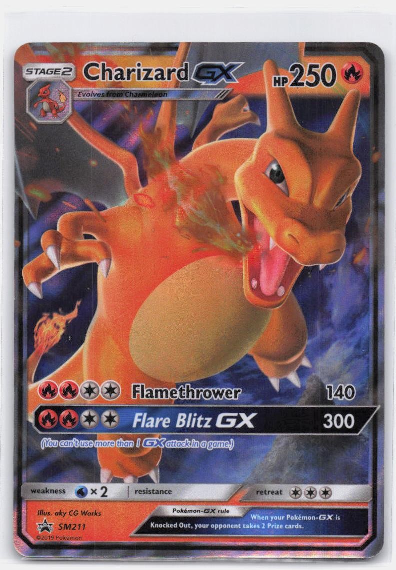 CHARIZARD GX – SM211 SM211 HOLO PROMO SUN & MOON PROMO POKEMON NEAR MINT