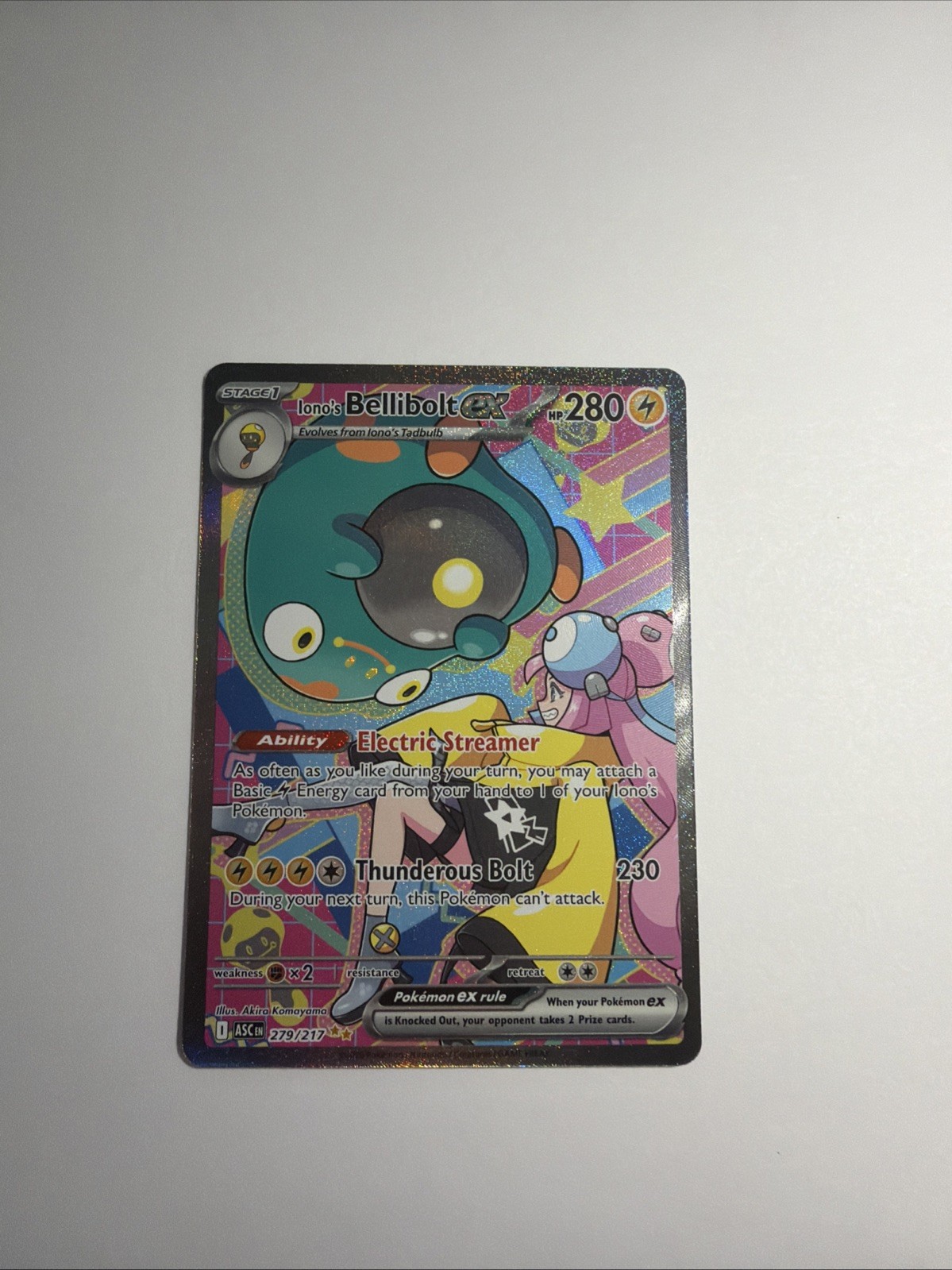Iono’s Bellibolt ex 279/217 Me: Ascended Heroes Holo