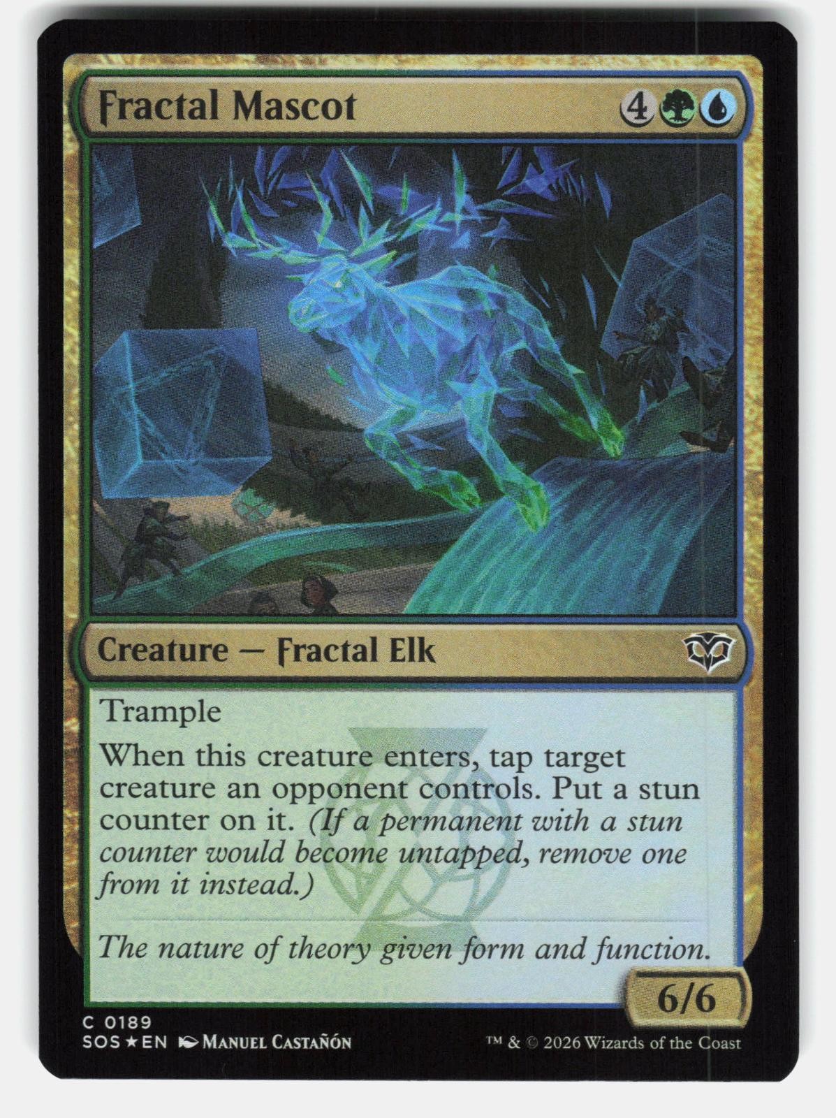 FRACTAL MASCOT FOIL – Magic: The Gathering – CASTAÑÓN NM/M