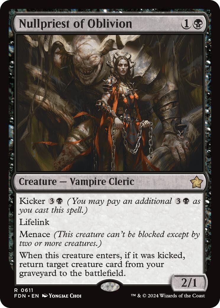 NM – Nullpriest of Oblivion [FDN – 611] Foundations