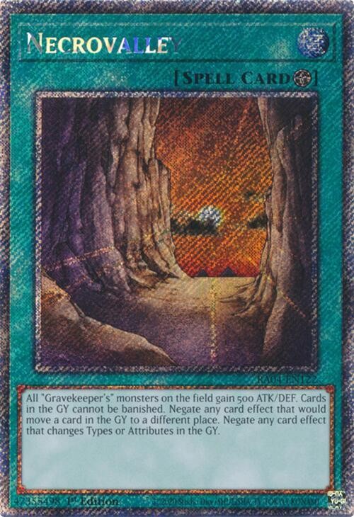 Necrovalley (Platinum Secret Rare) RA04-EN122 NM
