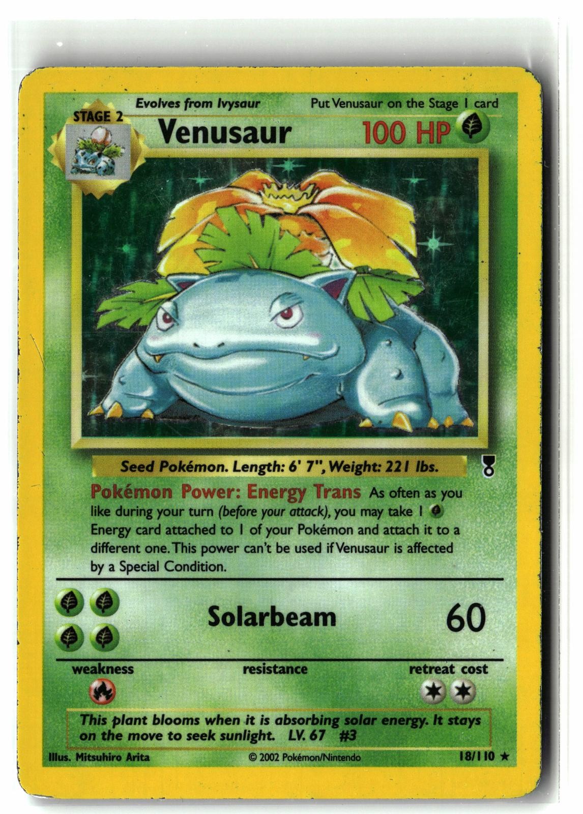 2002 Venusaur ⭐️ 18/110 Holo Rare Legendary Vintage Collection Pokemon MP