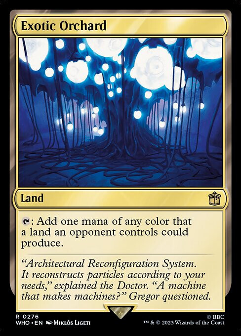 NM Exotic Orchard, MTG, Doctor Who, Magic the Gathering, 276