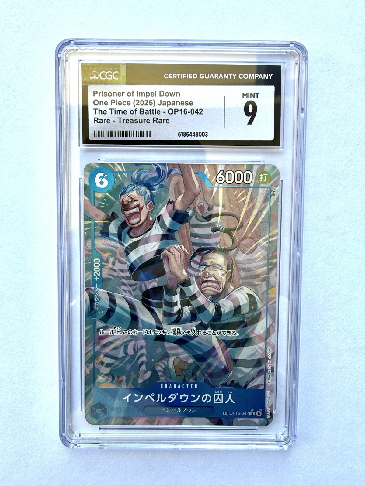 Prisoner of Impel Down OP16-042 The Time of Battle Japanese TR CGC Mint 9 Card