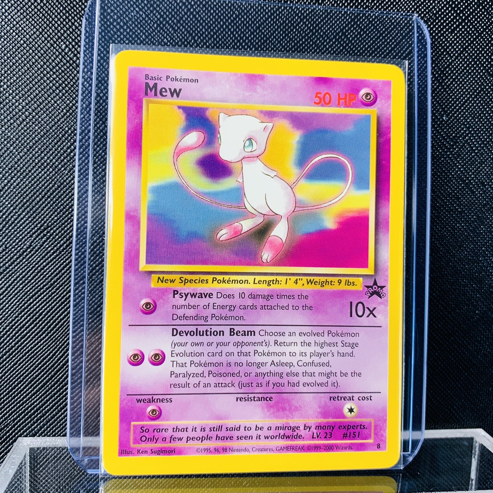 Mew #8 Black Black Star League Promo 2000 8 Pokemon Card WOTC Unplayed NEAR MINT