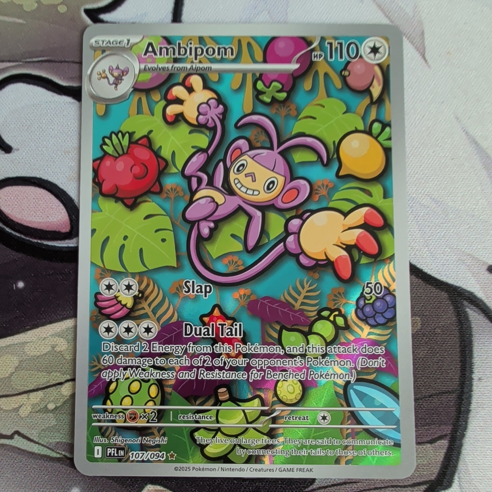 Ambipom – #107 – Phantasmal Flames – NM