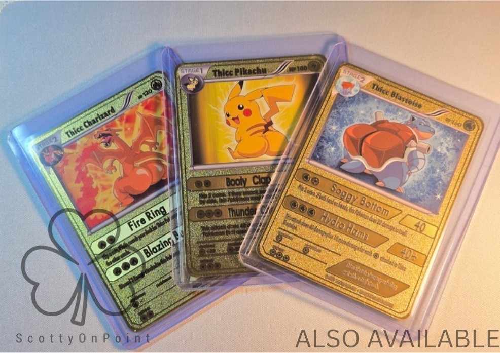 Thicc Charizard Collectible Metal Card For Display Only