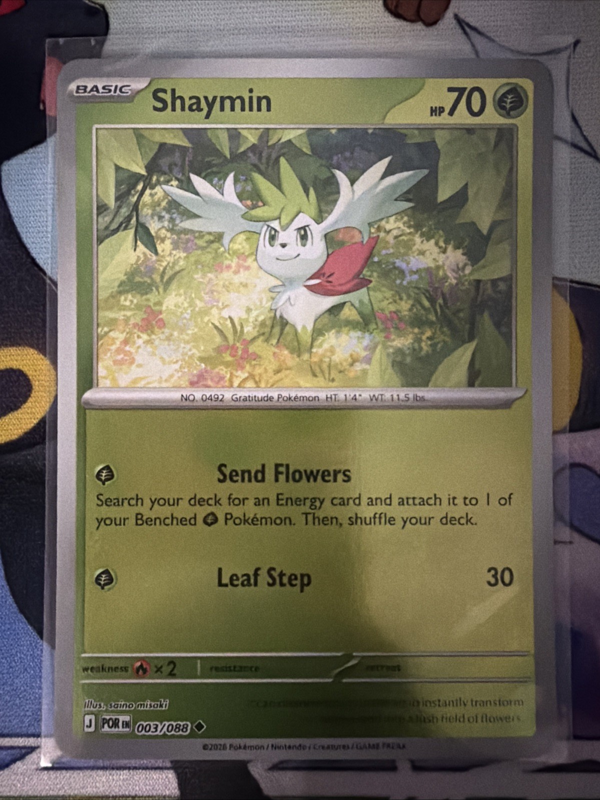 Shaymin Perfect Order 003/088 Uncommon Reverse Holo Pokemon Near Mint