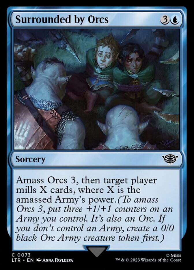 MTG Surrounded by Orcs (73/479) The Lord of the Rings Tales of Middle-earth NM