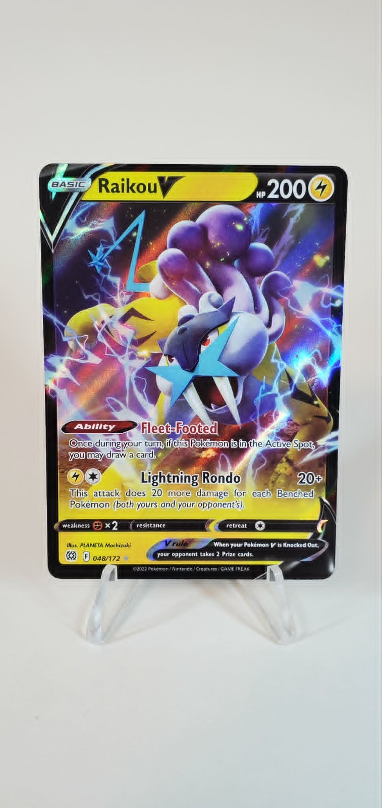 Raikou V 048/172 Swsh09: Brilliant Stars Holo
