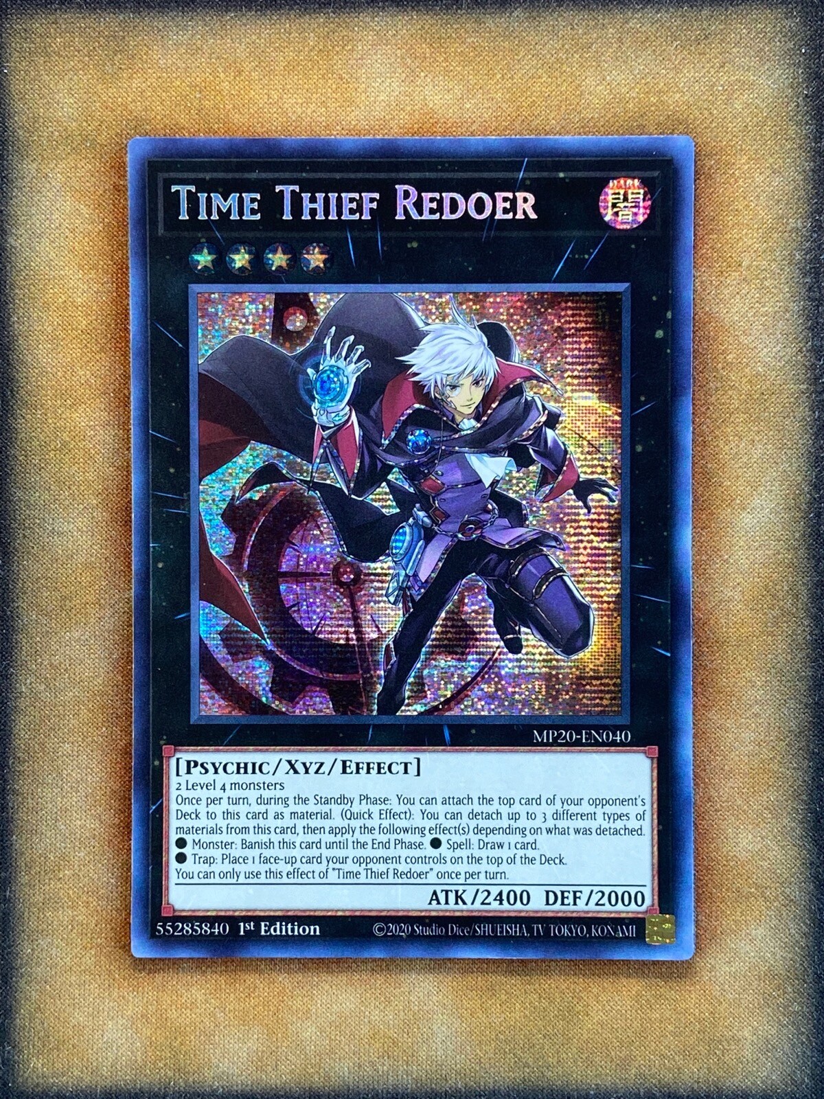 Yugioh Time Thief Redoer MP20-EN040 Secret Rare 1st Ed NM