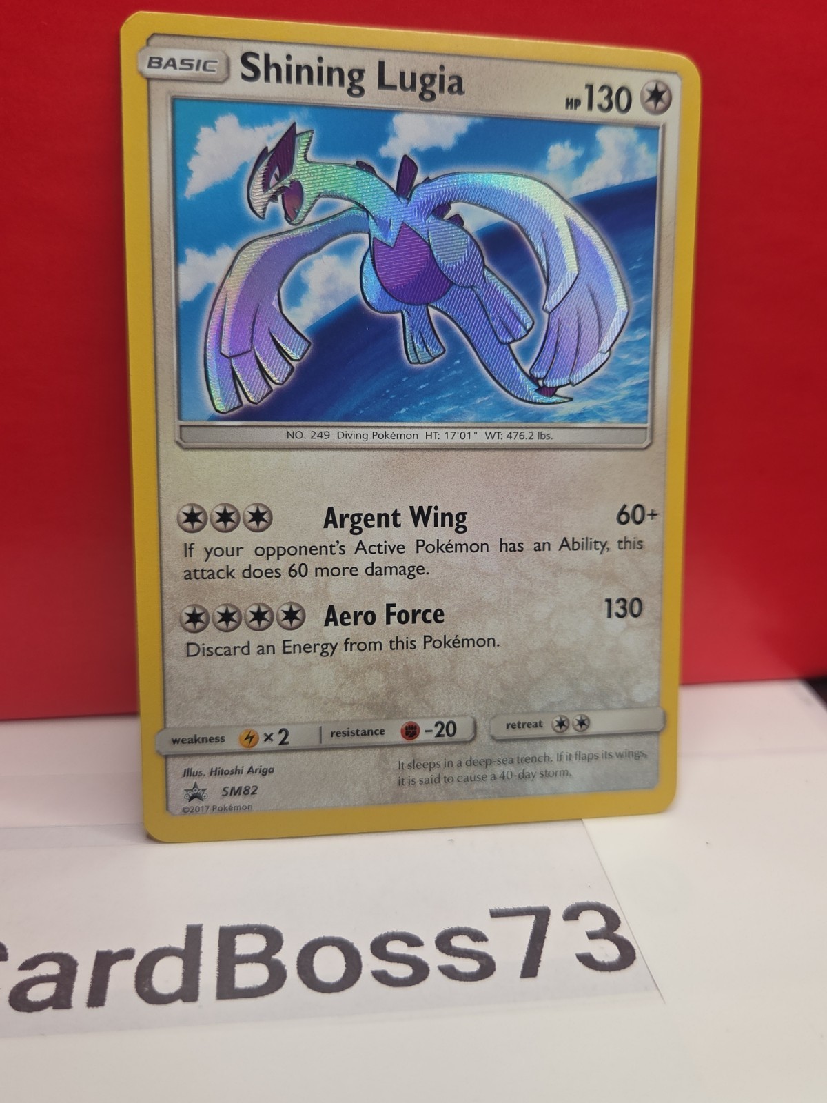 🔥 🌟 Shining Lugia – SM82 – Pokemon Sun & Moon Promo Ultra Rare Card