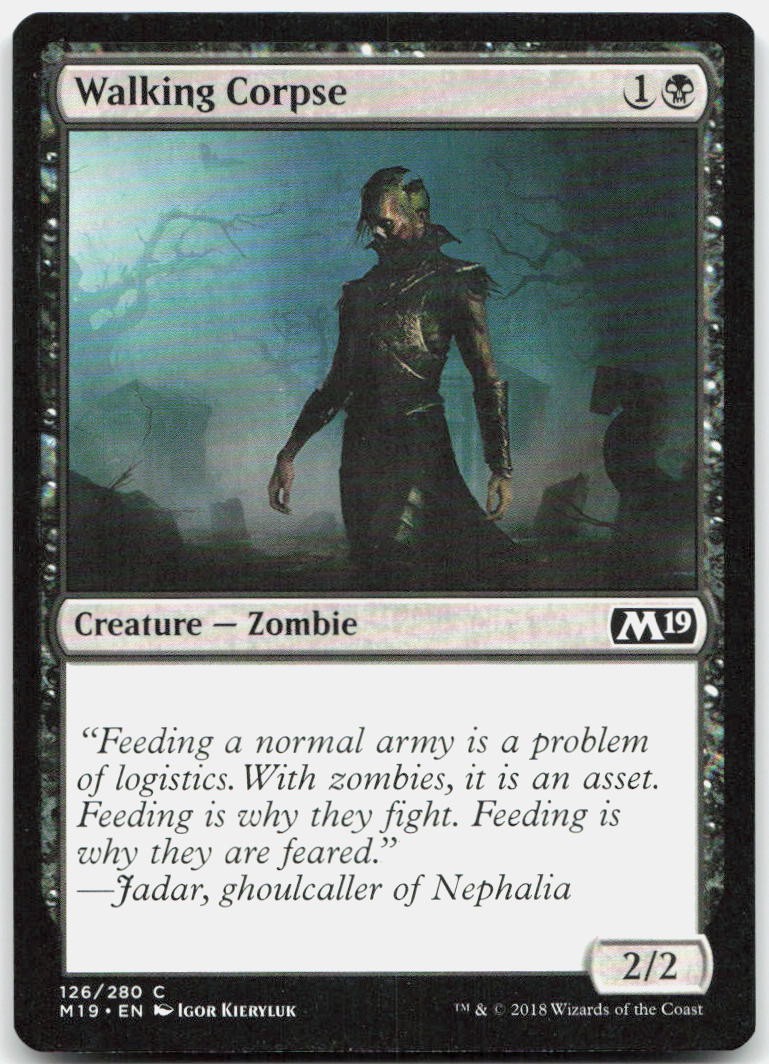 Walking Corpse C Core Set 2019 M19 126 NM Igor Kieryluk