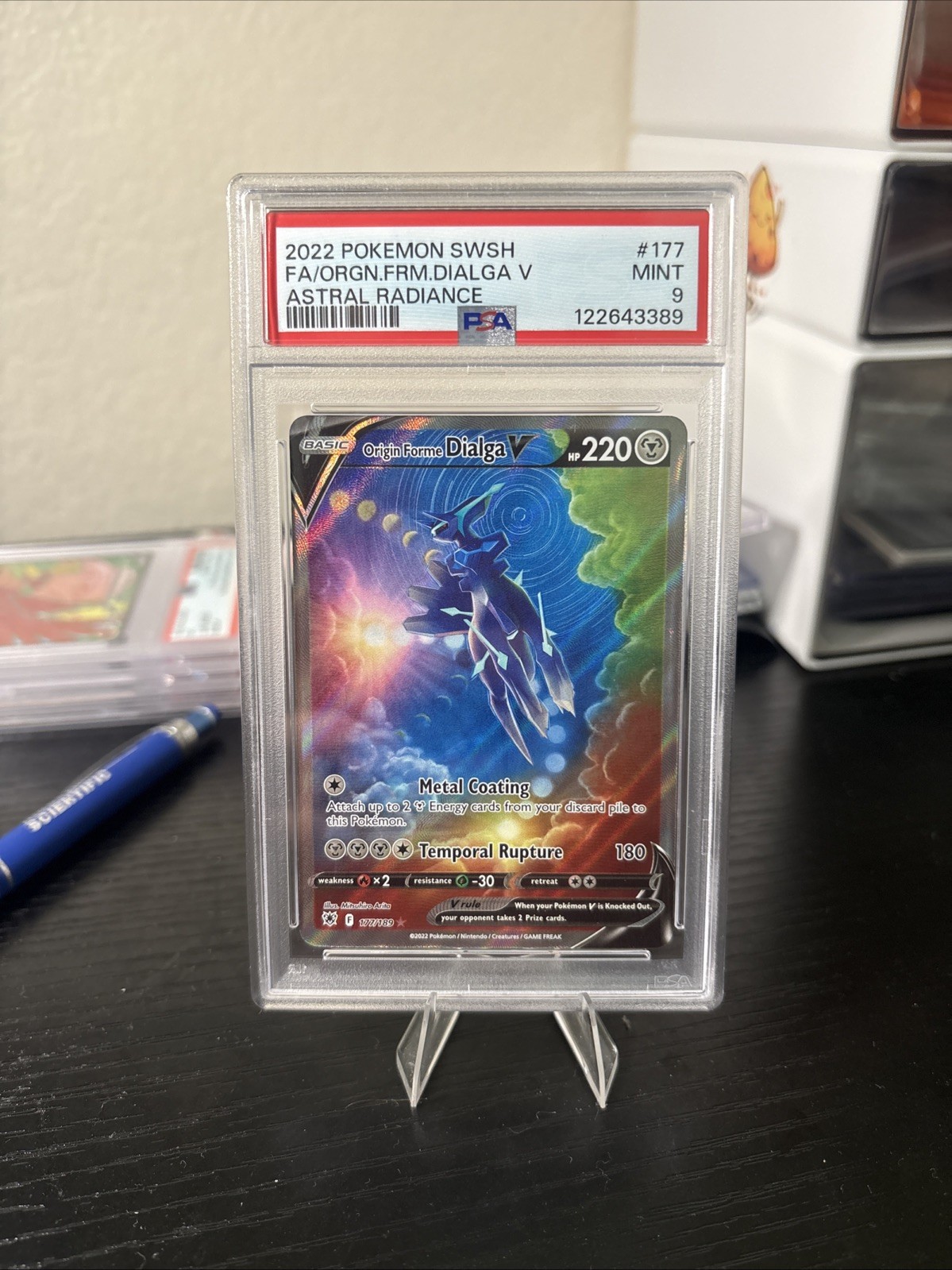 Origin Forme Dialga V (Alternate Full Art) 177/189 Swsh10: Astral Radiance PSA 9