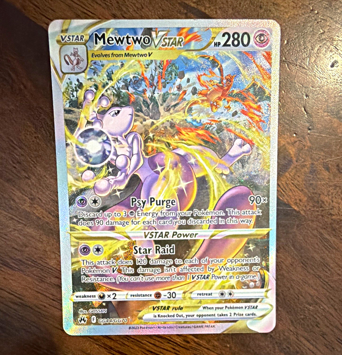 Mewtwo VSTAR GG44/GG70 Crown Zenith Galarian Gallery Ultra Rare Holo