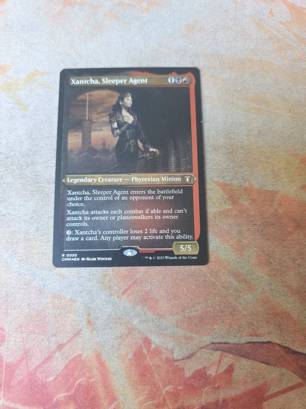 Xantcha, Sleeper Agent FOIL ETCHED Commander Masters MTG NM