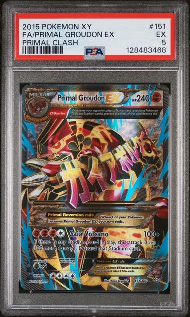 Primal Groudon EX 151/160 – PSA 5 – Pokemon XY: Primal Clash