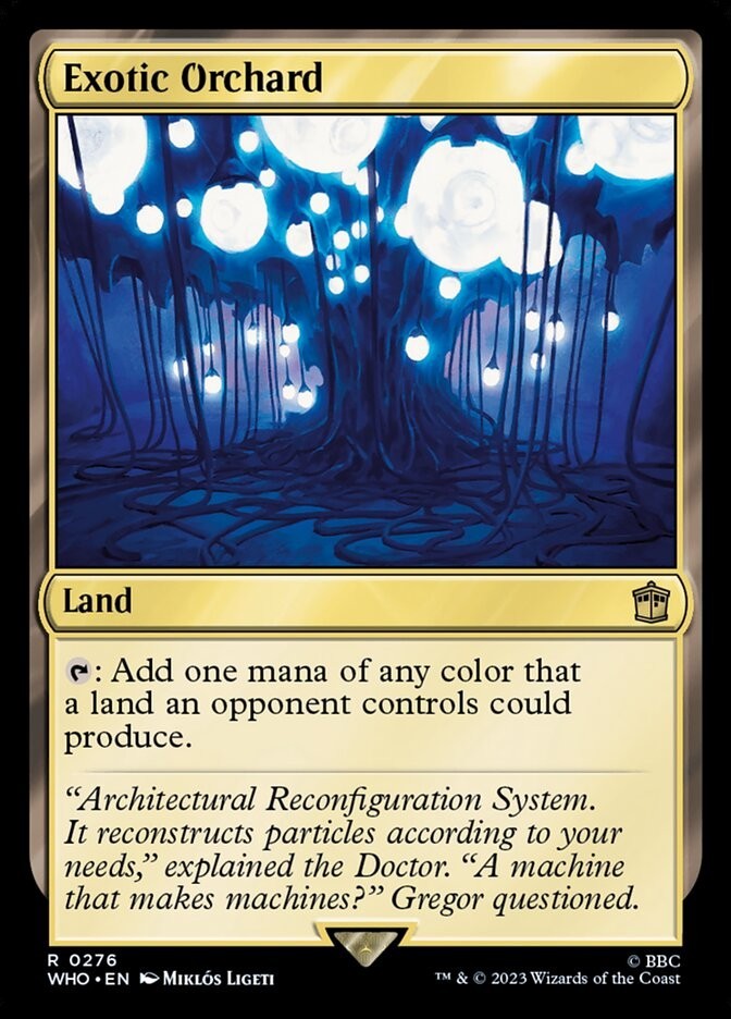 Exotic Orchard 0276 Non Foil Rare Doctor Who Commander MTG Near Mint