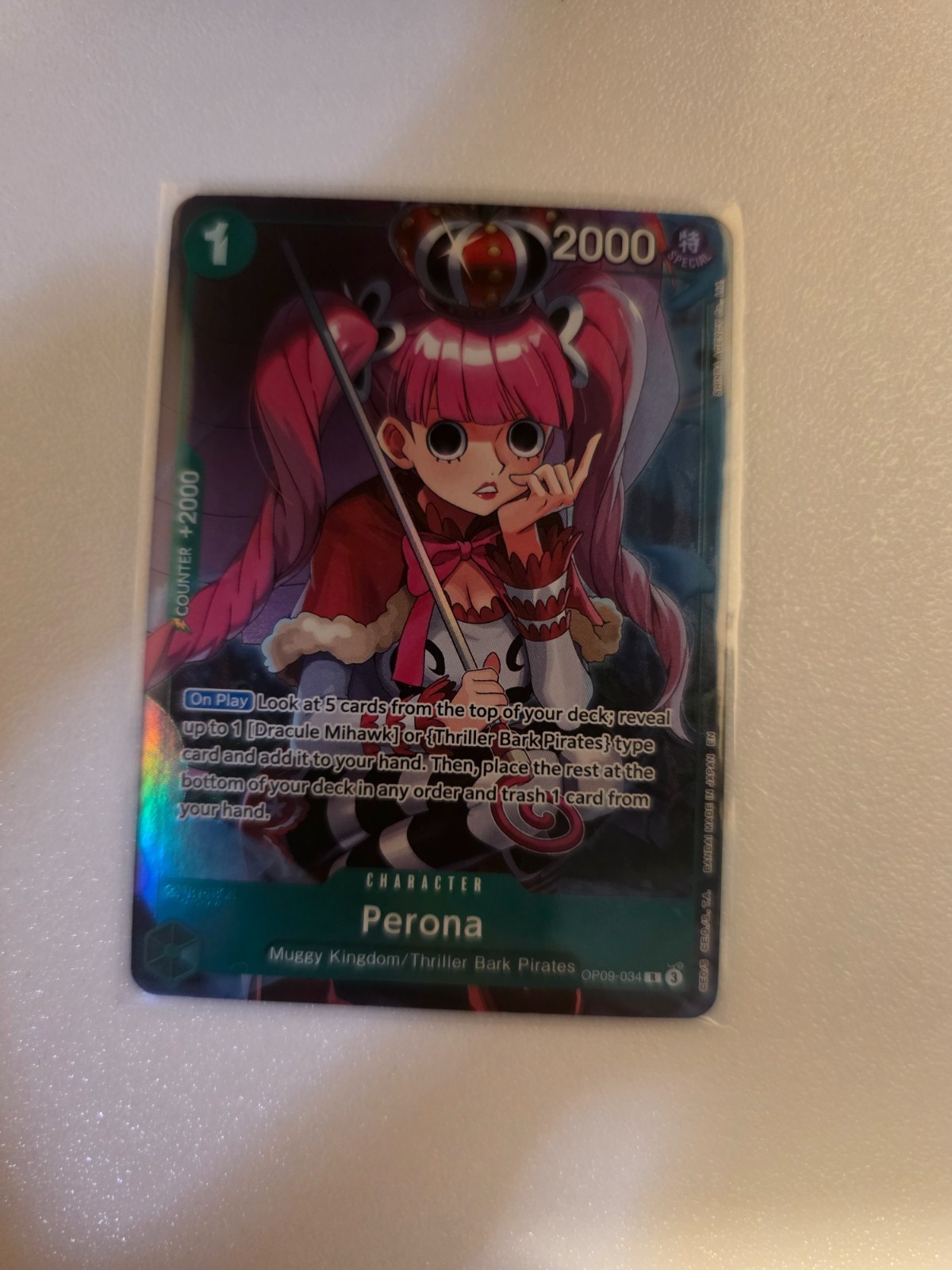 One Piece Card Game – Perona OP09-034 – Rare – English Version