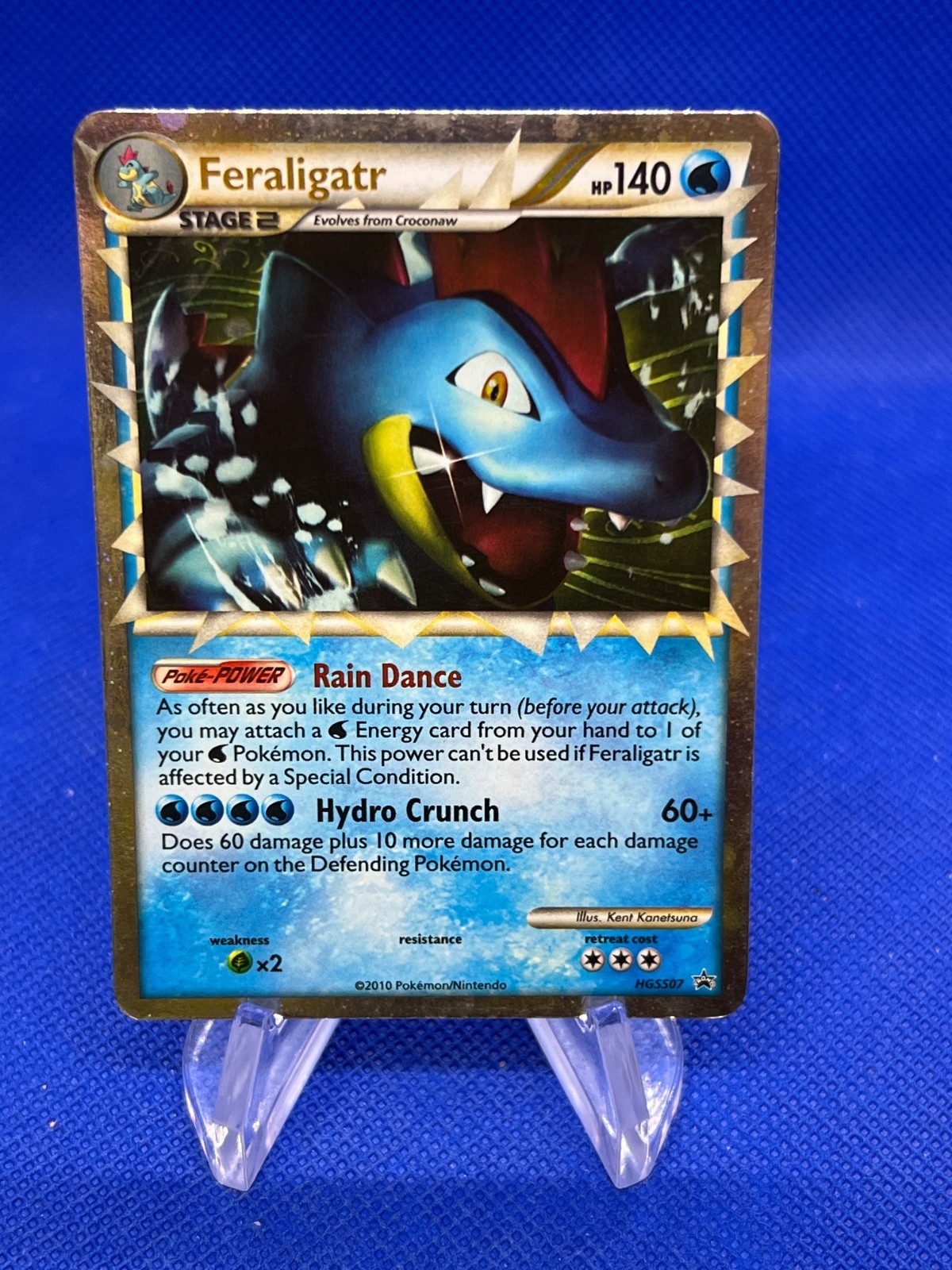 2010 Pokemon HeartGold SoulSilver HGGS Feraligatr Prime HGSS07 Promo LP/MP