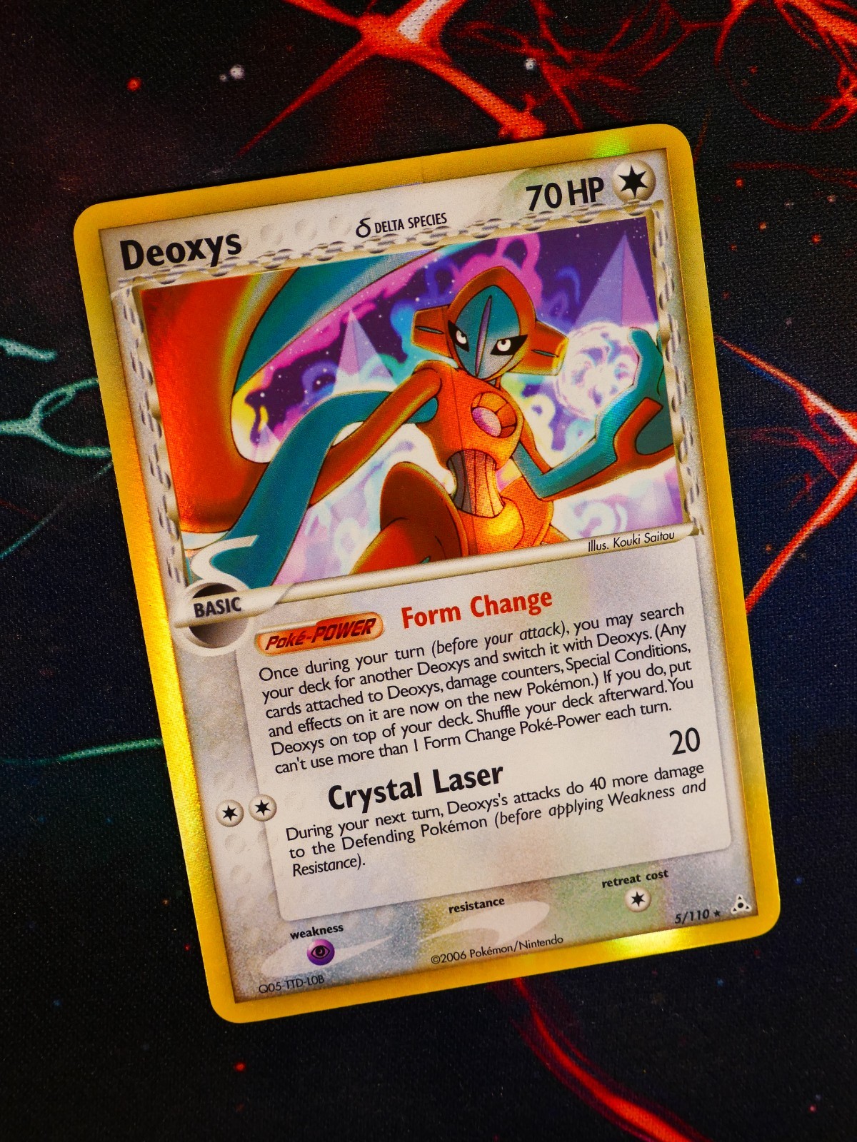MP Pokemon DEOXYS δ Card EX HOLON PHANTOMS Set #5/110 Delta Species Holo Rare#2