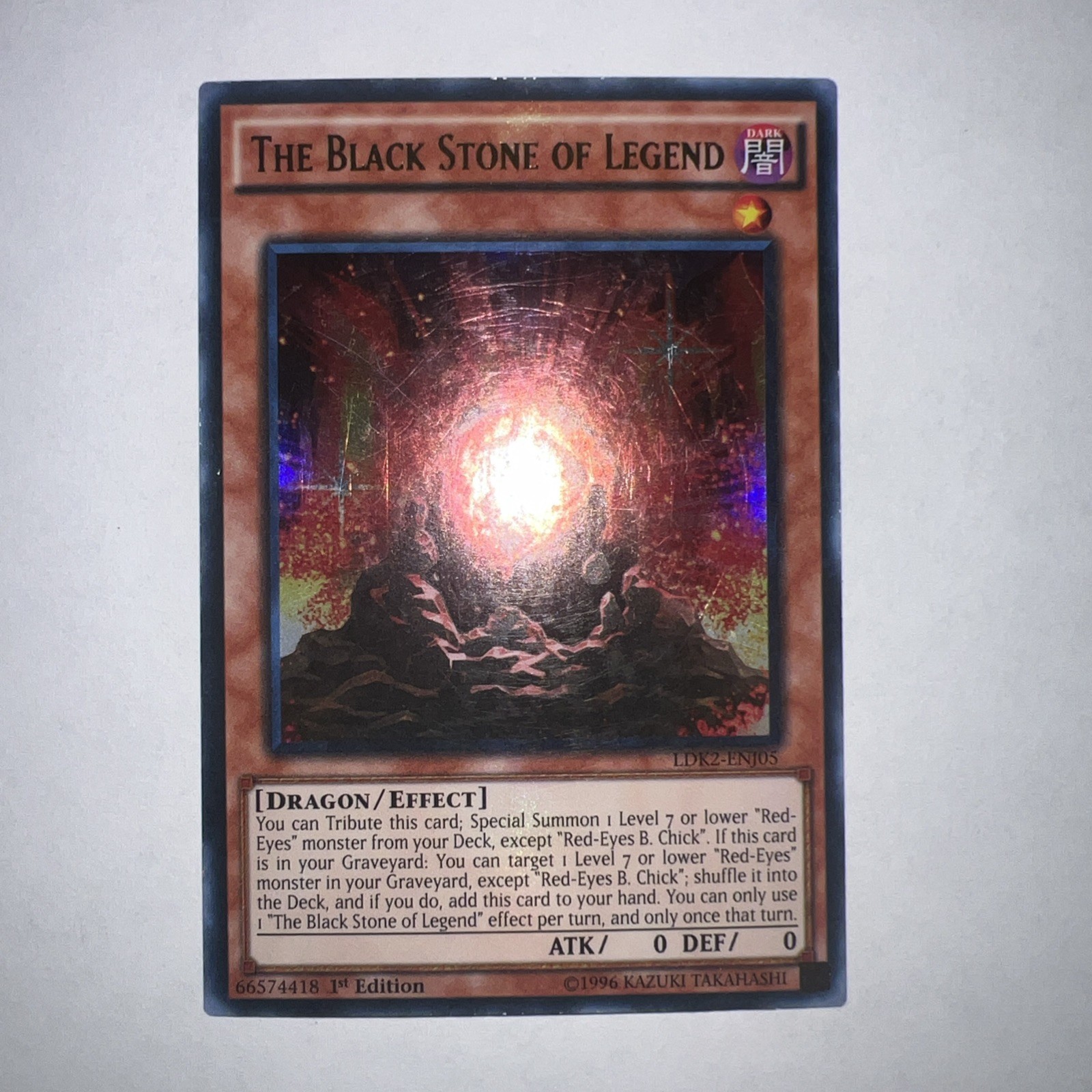 The Black Stone of Legend LDK2-ENJ05 Legendary Decks II 1st Edition