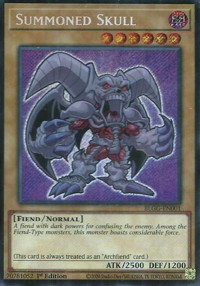 1X NM Summoned Skull (Chibi Art) – BLGG-EN001 – Secret Rare 1st Edition