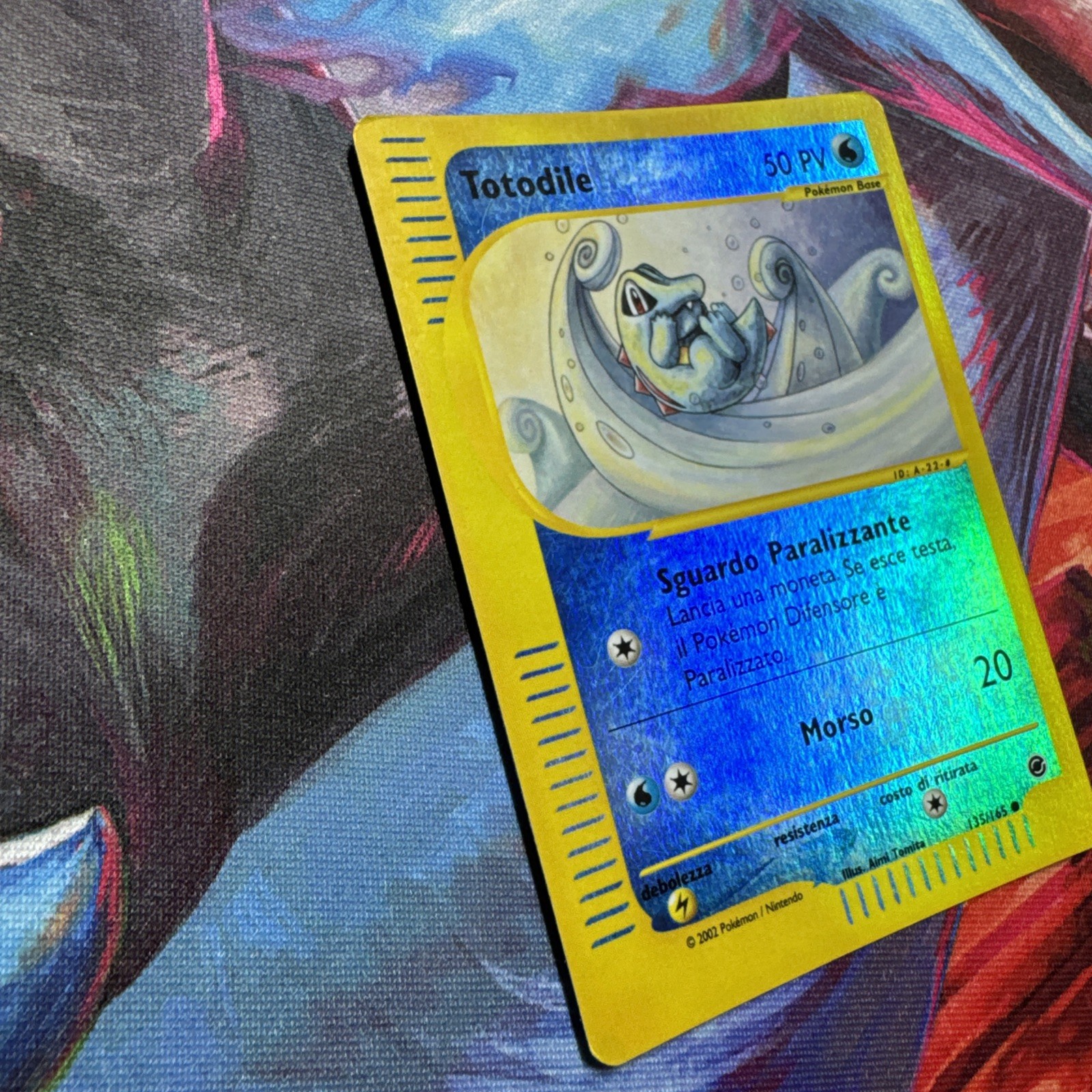 Pokemon TCG **ITALIAN**Totodile 135/165 Expedition Base Set Reverse Holo