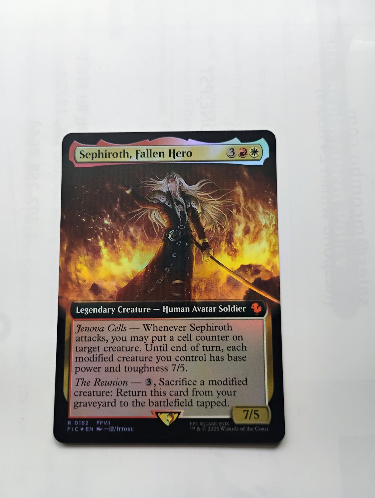 Sephiroth, Fallen Hero Extended Art Foil FIC #0182