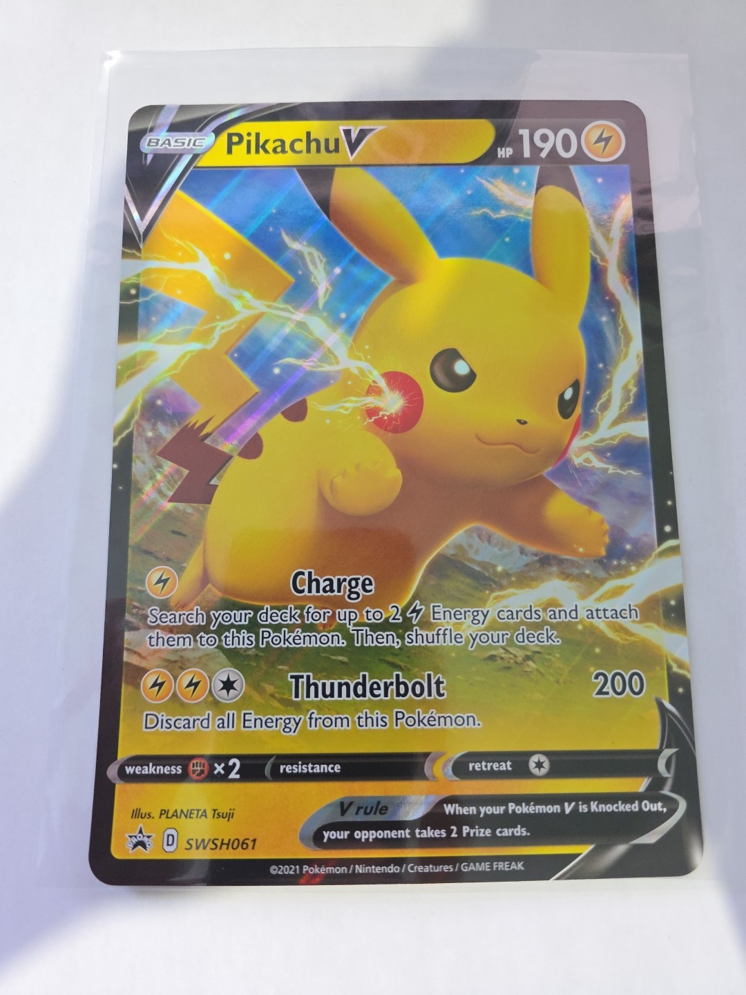 Pikachu V SWSH061 Jumbo Cards Holo