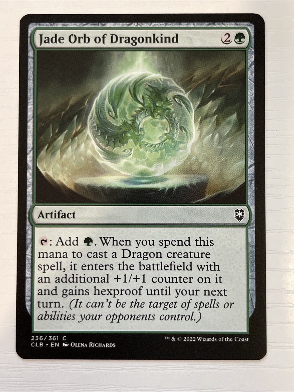 Jade Orb of Dragonkind – Commander Legends: Battle for Baldur’s Gate Regular mtg