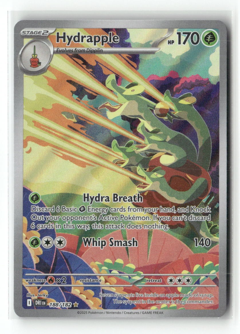 Hydrapple 188/182 Illustration Rare Destined Rivals Pokemon Holo Near Mint