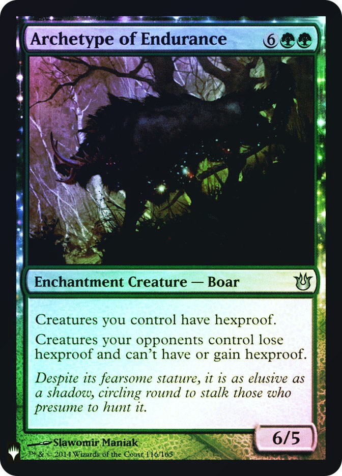 MTG FOIL Archetype of Endurance – Mystery Booster / The List #116