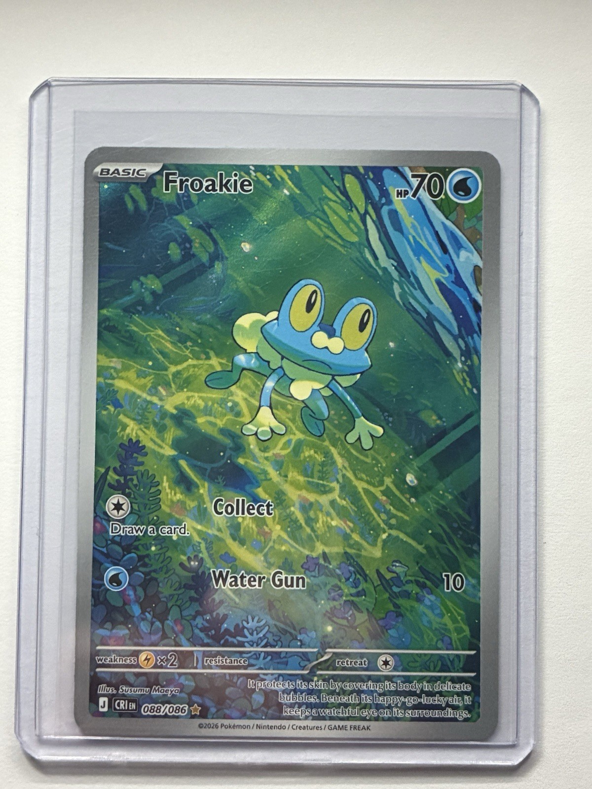 Pokémon TCG Chaos Rising Froakie 88/86 Full Art Illustration Rare English
