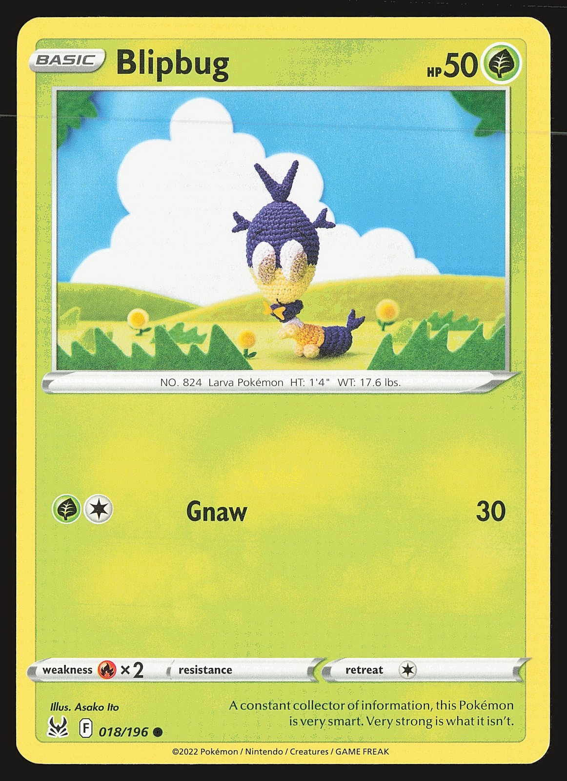 SWSH11: Lost Origin Blipbug #018/196 Common Pokemon Card